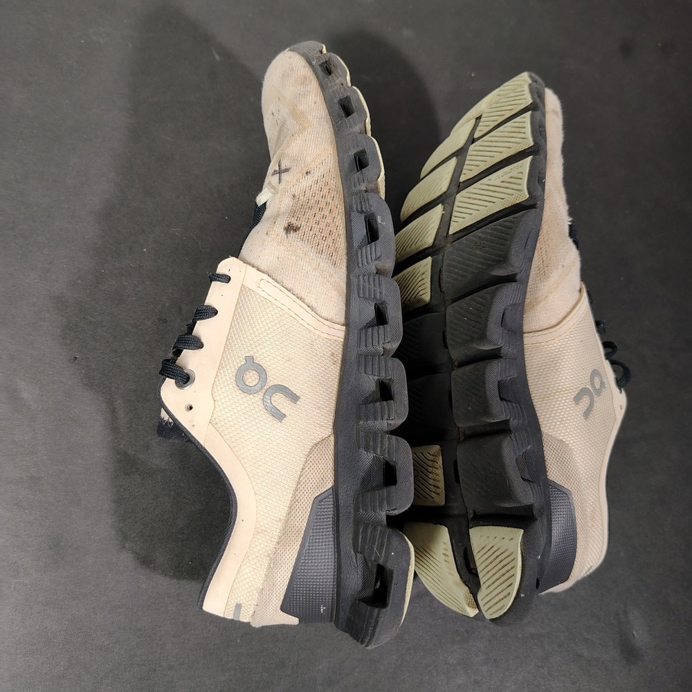 On Cloud X Women Size 8 Beige Black Mesh Lightweight Running Training Shoes - Picture 12 of 16
